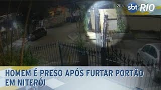 Homem é preso após furtar portão em Niterói