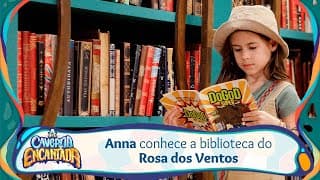 Pilar apresenta a biblioteca para Anna | A Caverna Encantada