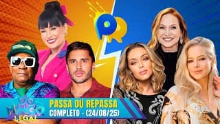 TIME LUCAS GUIMARÃES vs TIME FANTASIA no Passa ou Repassa | Domingo Legal (24/08/25)