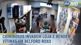 Criminosos invadem loja e rendem vítimas em Belford Roxo