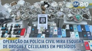 Operação da Polícia Civil mira esquema de drogas e celulares em presídios