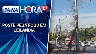 Comerciantes de Ceilândia ficam no prejuízo após poste pegar fogo | Tá na hora DF