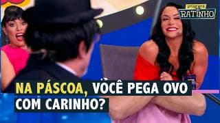 LÁ ELE! Dúvida do coelhinho: ovos trufados ou crocantes? | Programa do Ratinho (02/04/26)