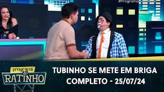 Tubinho invade palco do Ratinho e se mete em confusão | Programa do Ratinho (25/07/24)