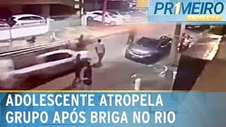 Adolescente pega carro da mãe e atropela grupo na zona norte do Rio | Primeiro Impacto (15/04/24)