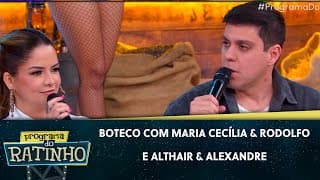 Boteco com Maria Cecília & Rodolfo e Althair & Alexandre | Programa do Ratinho (25/10/24)