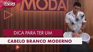 Cintra mostrou como o cabelo branco pode ser moderno e despojado