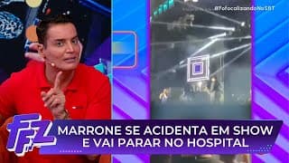 Marrone é internado após cair do palco durante show em rodeio | Fofocalizando 12/05/25