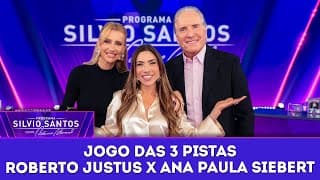 Roberto Justus x Ana Paula Siebert no Jogo das 3 Pistas | Programa Silvio Santos (25/05/25)
