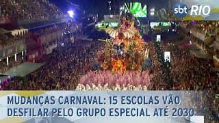 Mudanças Carnaval: 15 escolas vão desfilar pelo grupo especial até 2030