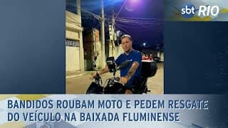 Bandidos roubam moto e pedem resgate do veículo na Baixada Fluminense