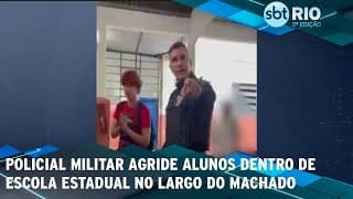 Policial Militar agride alunos dentro de escola Estadual no Largo do Machado