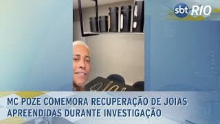 MC Poze comemora recuperação de joias apreendidas durante investigação