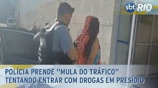 Polícia prende "mula do tráfico" tentando entrar com drogas em presídio