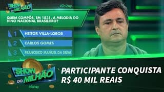 Participante decide não arriscar e ganha R$ 40 mil reais | Show do Milhão PicPay (15/10/21)