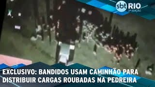 EXCLUSIVO: Bandidos usam caminhão para distribuir cargas roubadas na Pedreira