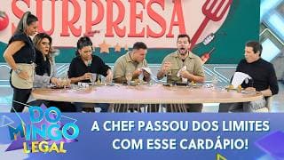 Victor Sarro, Rodrigo Capella e Marlei Cevada encaram o cardápio surpresa | Domingo Legal (08/02/26)