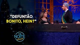 Nina Maluf simula maquiagem em defunto | The Noite (13/09/24)