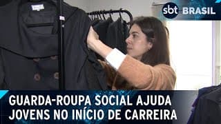 Guarda-roupa social ajuda jovens de baixa renda no início de carreira | SBT Brasil (05/06/24)