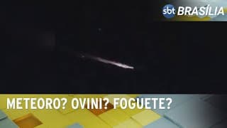 Clarão no céu do DF se tratava de um foguete da Space X, empresa de Ellon Musk | SBT Brasília