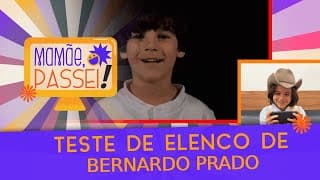 Bernardo Prado reage ao seu teste para a novela "A Caverna Encantada " | Mamãe, Passei!