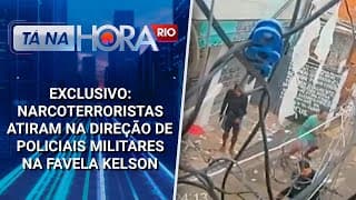 EXCLUSIVO: Narcoterroristas atiram na direção de policiais militares na favela Kelson