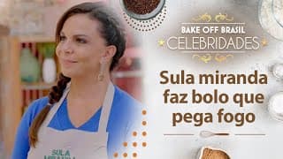 Bolo de Sula Miranda "pega fogo" e surpreende jurados | Bake Off Celebridades (26/03/22)
