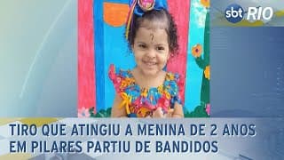 Tiro que atingiu a menina de 2 anos em Pilares partiu de bandidos