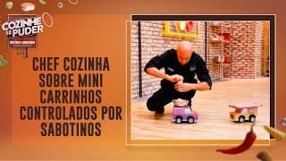 Chef cozinha sobre mini carrinhos motorizados | Cozinhe se Puder (02/07/22)