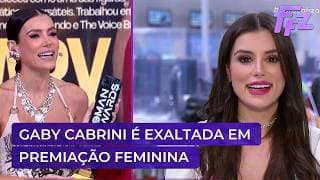 Gaby Cabrini ganha premiação e dedica às mulheres | Fofocalizando 19/03/26