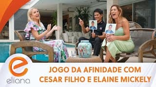 Cesar Filho e Elaine Mickely provam se sabem tudo um do outro | Programa Eliana (31/03/24)