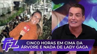 Equipe de Leo Dias fica em cima de árvore por 5 horas para ver Lady Gaga | Fofocalizando 30/04/25