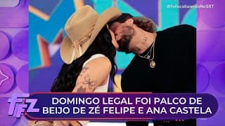 Ana Castela e Zé Felipe roubaram a cena com beijo no Domingo Legal | Fofocalizando 13/10/25