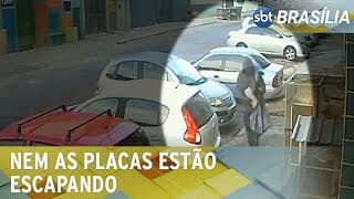 Criminosos tem furtado placas de carro na Asa Norte | Tá na hora DF