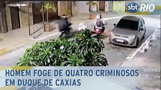 Homem foge de quatro criminosos em Duque de Caxias