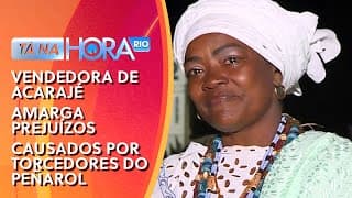 Vendedora de Acarajé amarga prejuízos causados por torcedores do Peñarol