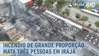 Incêndio de grande proporção mata três pessoas em Irajá