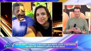 O motoboy Flavio Brotas busca transformação no "Dia de Sorte" | Domingo Legal (12/04/26)