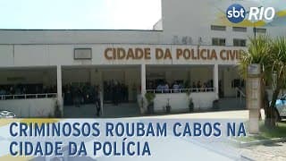 Criminosos roubam cabos na cidade da polícia