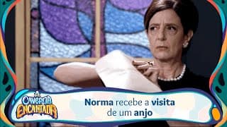 Norma recebe a visita de um anjo em sua sala | A Caverna Encantada