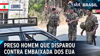 Polícia do Líbano prende homem que abriu fogo contra embaixada dos EUA | SBT Brasil (05/06/24)