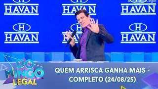 Quem Arrisca Ganha Mais: Duplas disputam até R$100 MIL em prêmios! | Domingo Legal (24/08/25)