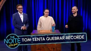 Recorde da Audiência: Desafio de empilhar lápis | The Noite (19/11/25)