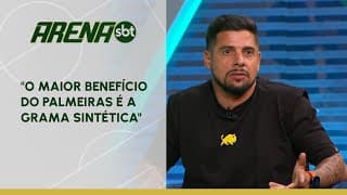 "O maior benefício do Palmeiras é a grama sintética", diz Cicinho | Arena SBT (13/05/2024)