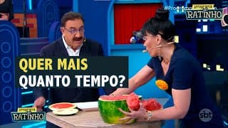 A melancia da Milene era grande demais... | Programa do Ratinho