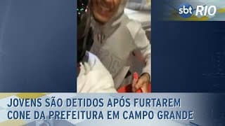 Jovens são detidos após furtarem cone da prefeitura em Campo Grande