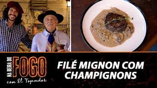 Filé mignon na crosta de pimenta pra Luiz Carlos Borges - Na Beira do Fogo com El Topador - 12/03/23