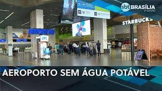 Aeroporto de Brasília suspende bebedouros por alteração na água | SBT Brasília 2ª edição