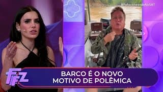 Leonardo sai pra pescar usando um saco de lixo como roupa | Fofocalizando 17/09/25