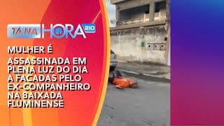 Mulher é assassinada em plena luz do dia a facadas pelo ex-companheiro na Baixada Fluminense